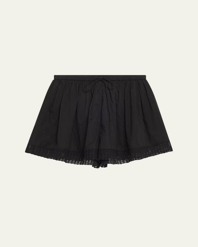 Isla Crochet-Trim Shorts
